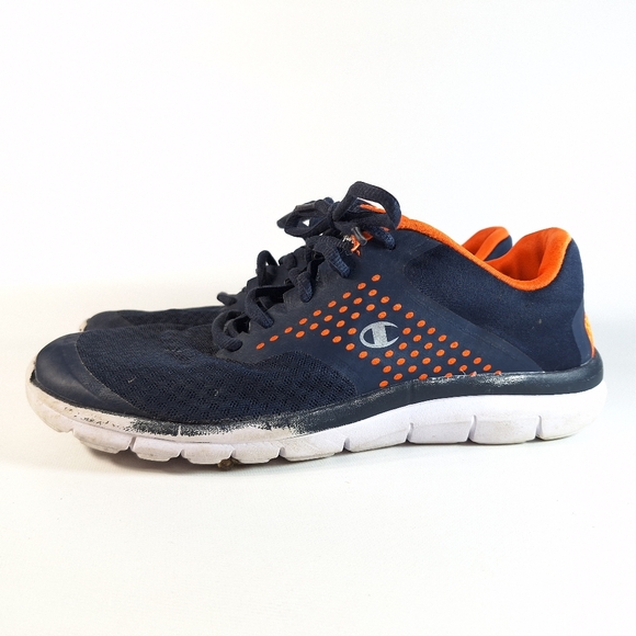 Champion Men's Navy Blue Orange Gusto Cross Trainer Shoes, 8 - Picture 2 of 12